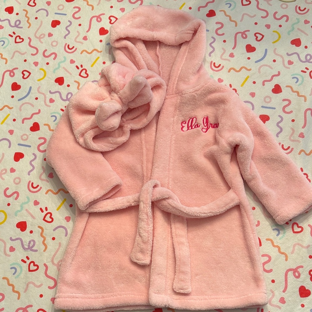 Pink Kids Pajamas with Hood